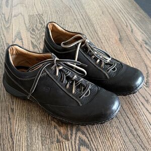 Men's Born Black Leather Casual Shoes